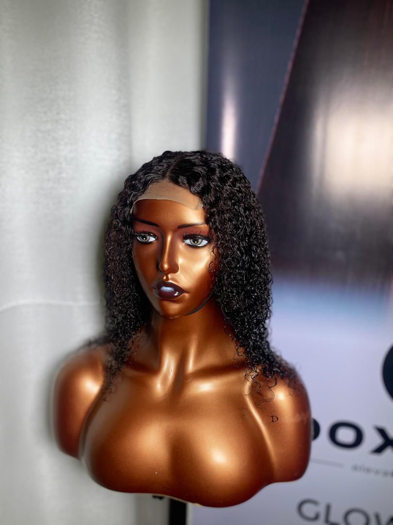 12inches 4*4 closure Jerry curls wig (Hair blend)